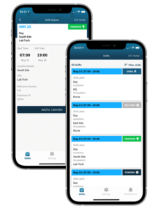 Automated Shift Filling mobile view